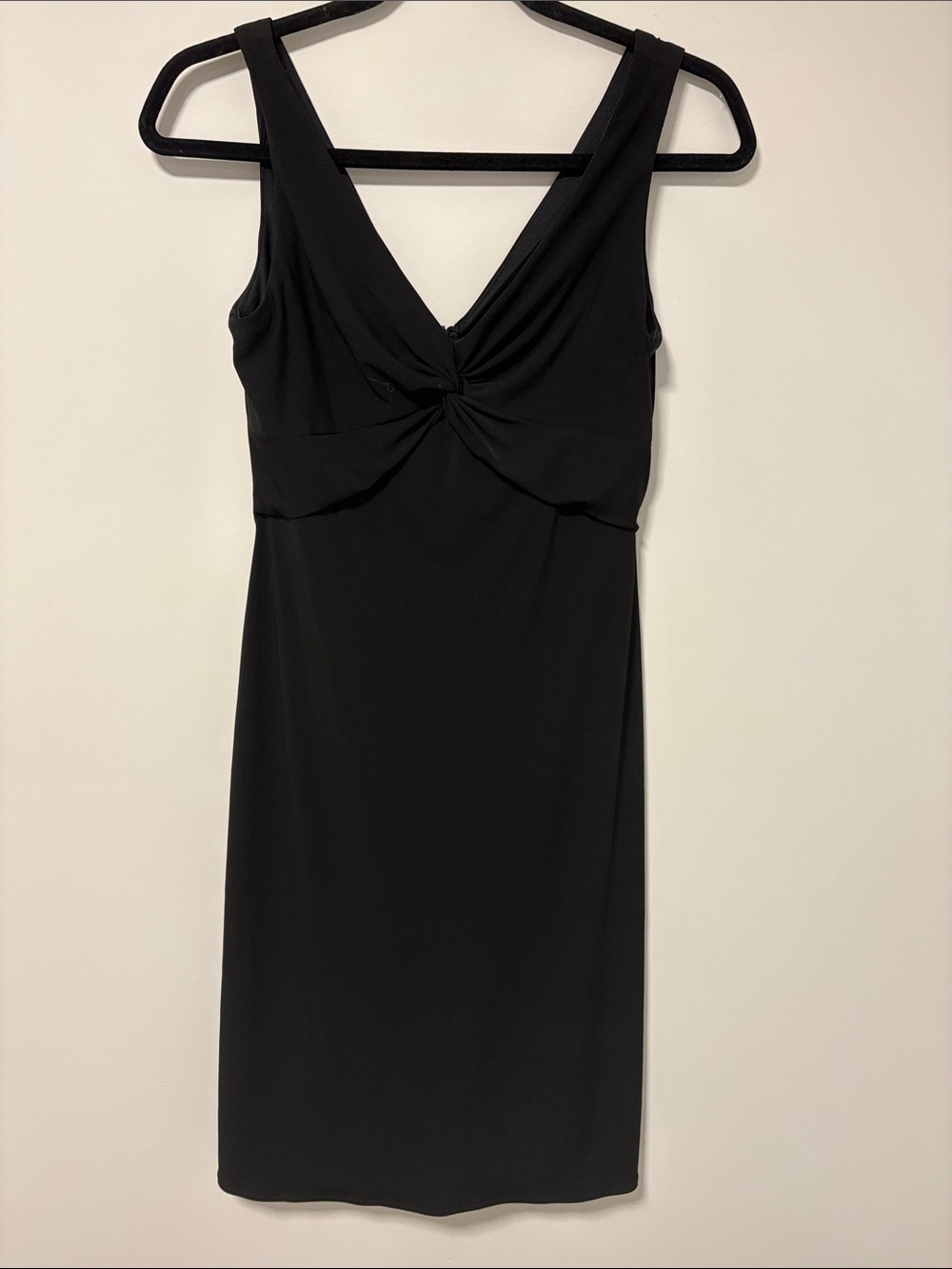 JS collections black dress with knot front
